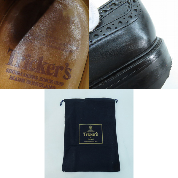 実際に弊社で買取させて頂いたTricker's/トリッカーズ KESWICK/ケズウィック レザーシューズ ウイングチップ 7302/7の画像 8枚目