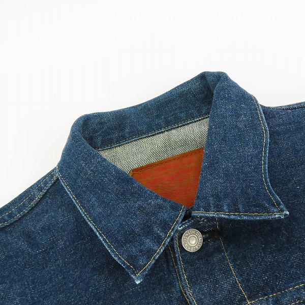 実際に弊社で買取させて頂いた(2)LEVI’S/リーバイス 71507XX/J02刻印 日本製 デニムジャケット Gジャン/38の画像 6枚目