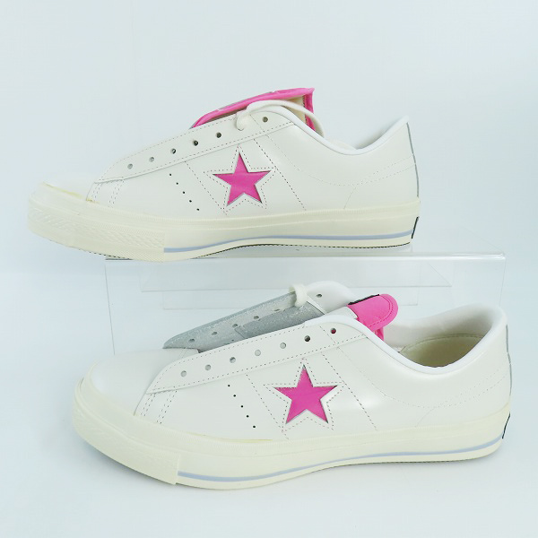 実際に弊社で買取させて頂いたCONVERSE/コンバース ONE STAR OX ワンスター レザー ピンク/US9.5の画像 3枚目