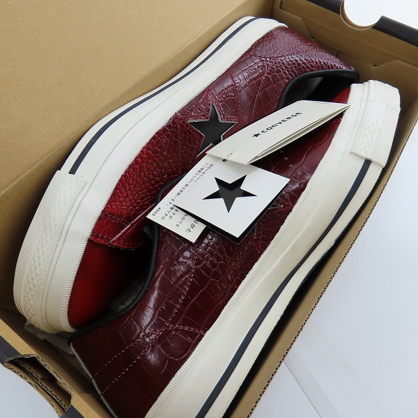 実際に弊社で買取させて頂いた【未使用】CONVERSE/コンバース ONE STAR ALLIGATOR OX コンバース ワンスター/日本製/9.5の画像 7枚目