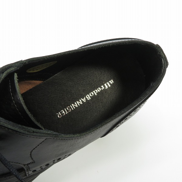 実際に弊社で買取させて頂いたalfredoBANNISTER/アルフレッドバニスター ウイングチップ 切替レザーシューズ 5271001017/42の画像 4枚目