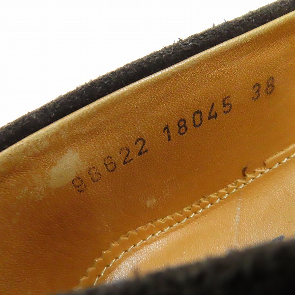 実際に弊社で買取させて頂いたJalan Sriwijaya×UNITED ARROWS/ジャランスリウァヤ×ユナイテッドアローズ スウェード ローファー 98622 38の画像 5枚目