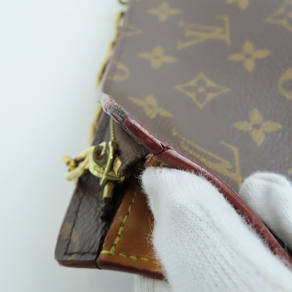 実際に弊社で買取させて頂いたLouis Vuitton/ルイヴィトン チェーン モノグラム クラッチバッグ M55646の画像 6枚目
