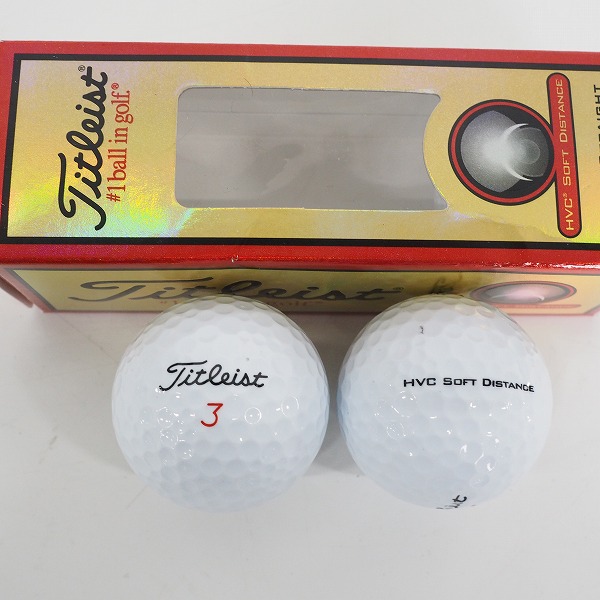 実際に弊社で買取させて頂いた【未使用/オウンネーム】Titleist/タイトリスト DT 2PIEC・NXT TOUR S・HVC SOFT DISTANCE 他 ゴルフボール 計2ダースの画像 7枚目