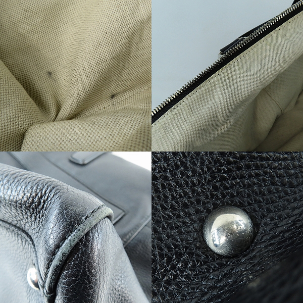 実際に弊社で買取させて頂いたGUCCI/グッチ キャリーオンダッフル インターロッキングG レザー ボストンバッグ 322055の画像 6枚目