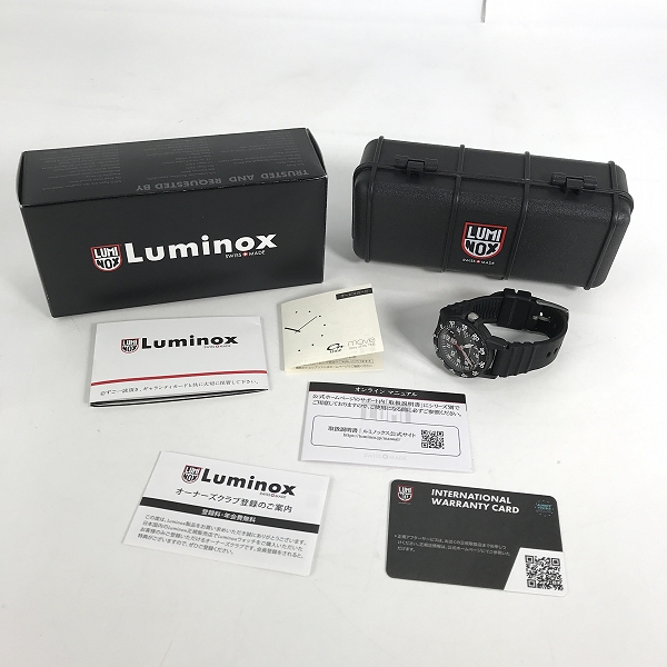 実際に弊社で買取させて頂いたLUMINOX/ルミノックス LEATHERBACK SEA TURTLE 0300 SERIES  アナログ クォーツ 腕時計 0301.Lの画像 7枚目