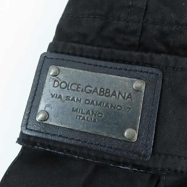 実際に弊社で買取させて頂いたDOLCE&GABBANA/ドルチェ&ガッバーナ メタルプレート ミリタリー カーゴパンツ フライトパンツ TE-GZR0ET/50の画像 6枚目