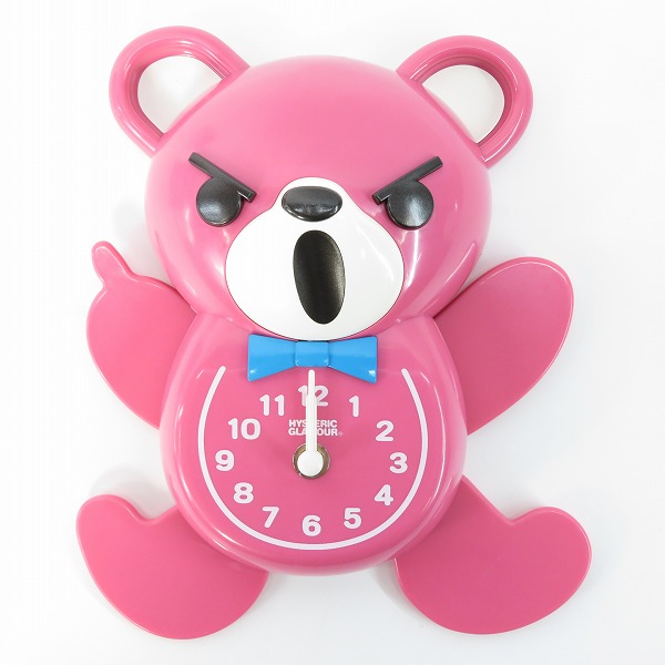 実際に弊社で買取させて頂いた【ジャンク】HYSTERIC GLAMOUR/ヒステリックグラマー 17FW ノベルティー BEAR 壁掛け時計の画像 1枚目