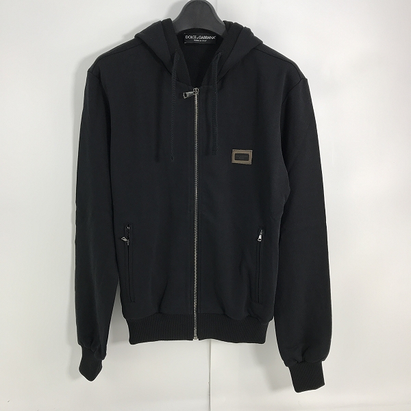実際に弊社で買取させて頂いたDOLCE&GABBANA/ドルチェ&ガッバーナ プレートロゴ付ジップパーカー G9BM6T G7YF1/44