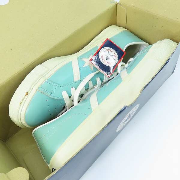 実際に弊社で買取させて頂いた【未使用】CONVERSE/コンバース JACK STAR OX/ジャックスター/SKYBLUE/WHITE/27の画像 8枚目