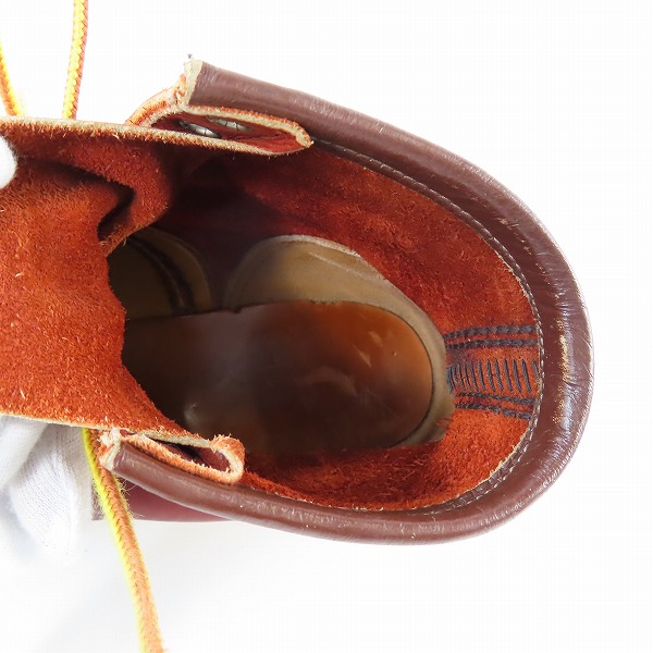 実際に弊社で買取させて頂いたRED WING/レッドウィング 四角犬タグ アイリッシュセッター モックトゥ ブーツ 8875/7Eの画像 4枚目
