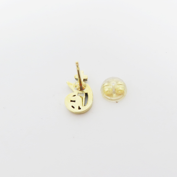 実際に弊社で買取させて頂いたGANGSTERVILLE/ギャングスタービル × galcia/ガルシア 18K トレードマークピアス ゴールドの画像 2枚目