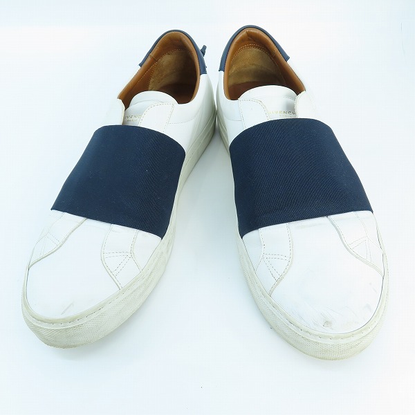 実際に弊社で買取させて頂いたGIVENCHY/ジバンシィ エラスティックストラップ レザースニーカー DN0187/43