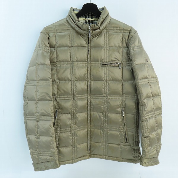実際に弊社で買取させて頂いたBURBERRY BLACK LABEL/バーバリー ブラックレーベル ジップアップ ダウンジャケット BMP11-725-43/M