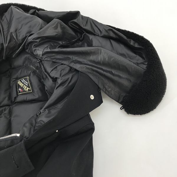 実際に弊社で買取させて頂いたBACKBONE×GORE TEX/バックボーン×ゴアテックス ダウンジャケット ブラック BB13W-B14/Mの画像 5枚目
