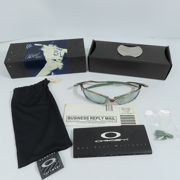 実際に弊社で買取させて頂いたOAKLEY/オークリー JULIET/ジュリエット ICHIRO/イチロー 51 シグネチャーモデル サングラス/アイウェア EMERALD/エメラルド の画像 7枚目
