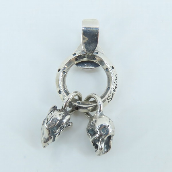 実際に弊社で買取させて頂いた(2)GANGSTERVILLE×Galcia/ギャングスタービル×ガルシア スカル＆デビル ペンダントトップの画像 2枚目