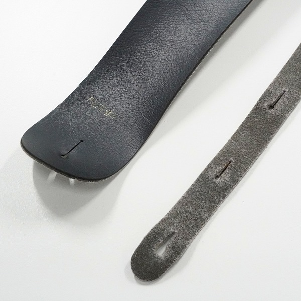 実際に弊社で買取させて頂いたFERNANDES/フェルナンデス レザー調 ストラップ ギターストラップ ベースストラップ ブラック系の画像 2枚目