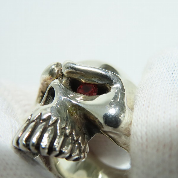 実際に弊社で買取させて頂いたTHIRTEEN DESIGNS/サーティーンデザインズ マッドスカルリング ストーンアイズ 20-21号の画像 6枚目