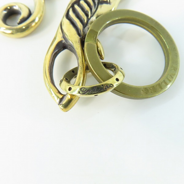実際に弊社で買取させて頂いた(1)GANGSTERVILLE×Galcia/ギャングスタービル×ガルシア スワローキーホルダー ブラス/真鍮の画像 7枚目