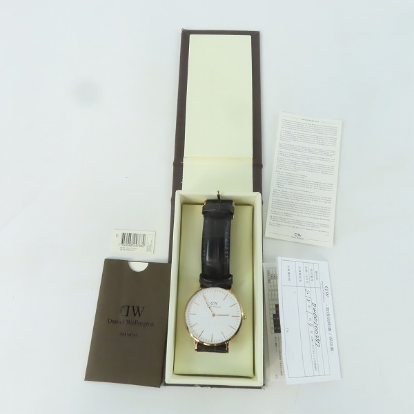 実際に弊社で買取させて頂いたDaniel Wellington/ダニエルウェリントン メンズウォッチ/腕時計 B40R8【動作未確認】の画像 6枚目