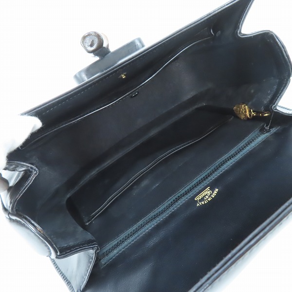 実際に弊社で買取させて頂いたGUCCI/グッチ オールドグッチ/ヴィンテージ バンブー レザーハンドバッグ の画像 4枚目