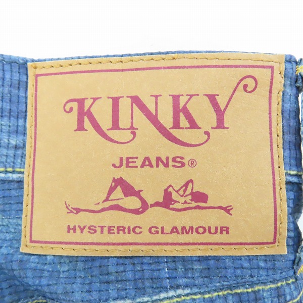 実際に弊社で買取させて頂いたHYSTERIC GLAMOUR/ヒステリックグラマー GOD PATCH DENIM ゴッド パッチ デニム スリムストレートパンツ 02182AP21/Sの画像 2枚目