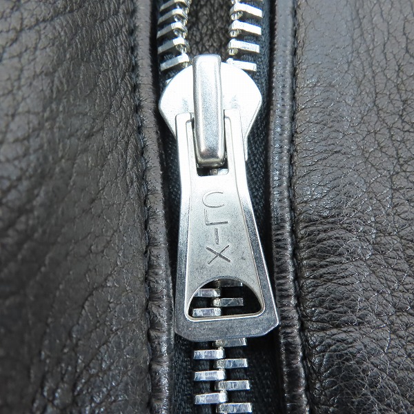 実際に弊社で買取させて頂いたLewis Leathers/ルイスレザー×リアルマッコイズ ディアスキン ライトニング ライダース ジャケット 42の画像 7枚目