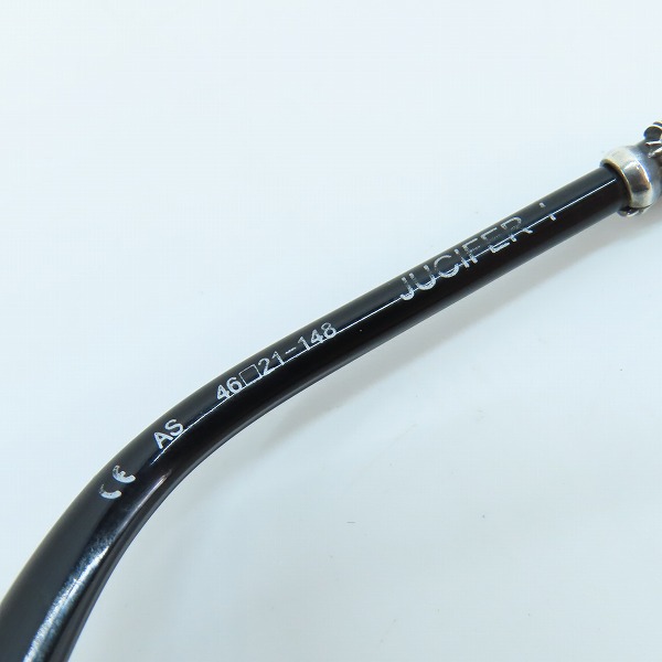 実際に弊社で買取させて頂いたCHROME HEARTS/クロムハーツ JUCIFER 1/ラウンド型/丸型 眼鏡/メガネフレーム ASの画像 7枚目