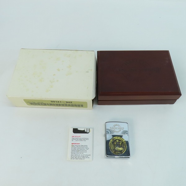 実際に弊社で買取させて頂いたZIPPO/ジッポー HARLEY DAVIDSON/ハーレーダビッドソン メタル貼り 1994年製の画像 6枚目