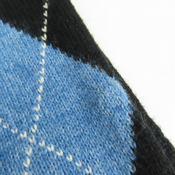 実際に弊社で買取させて頂いたBURBERRY BLUE LABEL/バーバリーブルーレーベル  アーガイルマフラーの画像 8枚目