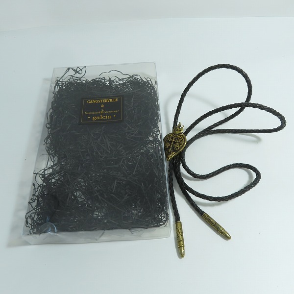 実際に弊社で買取させて頂いた(2)Gangsterville×galcia/ギャングスタービル×ガルシア TWO FACE/ダブルフェイス BOLO TIE/ボロタイ/ループタイ ブラス/真鍮の画像 7枚目
