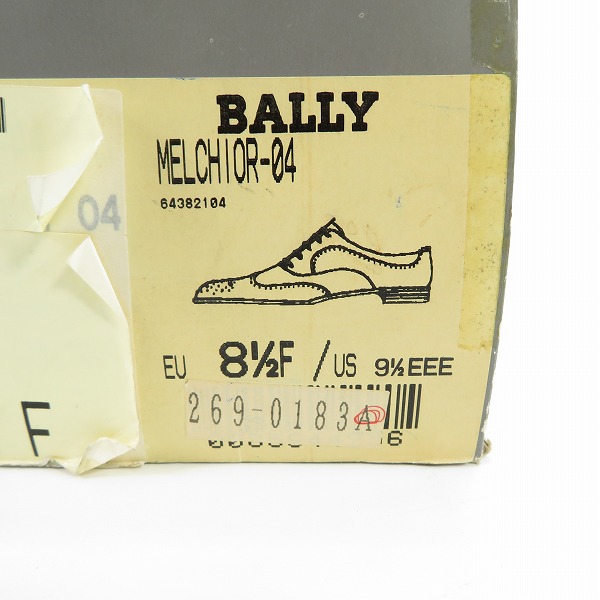 実際に弊社で買取させて頂いたBALLY/バリー ウィングチップ レザーシューズ MELCHIOR-04/8.5の画像 8枚目