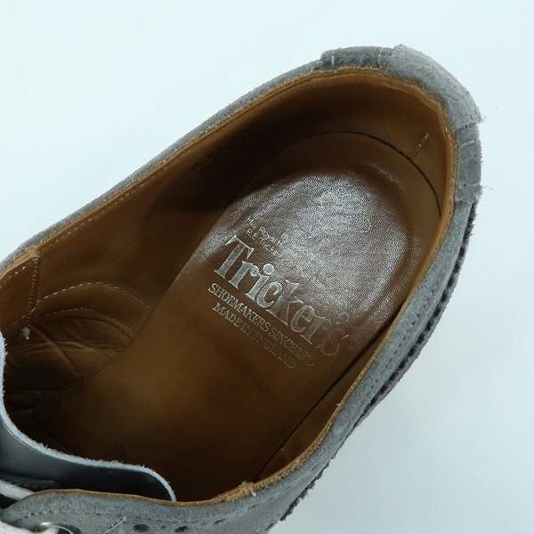 実際に弊社で買取させて頂いたTrickers/トリッカーズ スエード ウィングチップ シューズ M7292/7の画像 4枚目