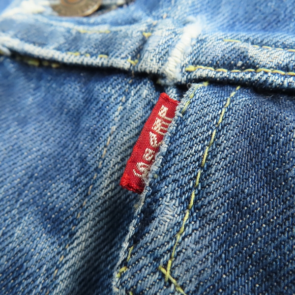 実際に弊社で買取させて頂いたLevi's/リーバイス ビッグE/ボタン裏刻印D デニムジャケット/ジージャンの画像 3枚目