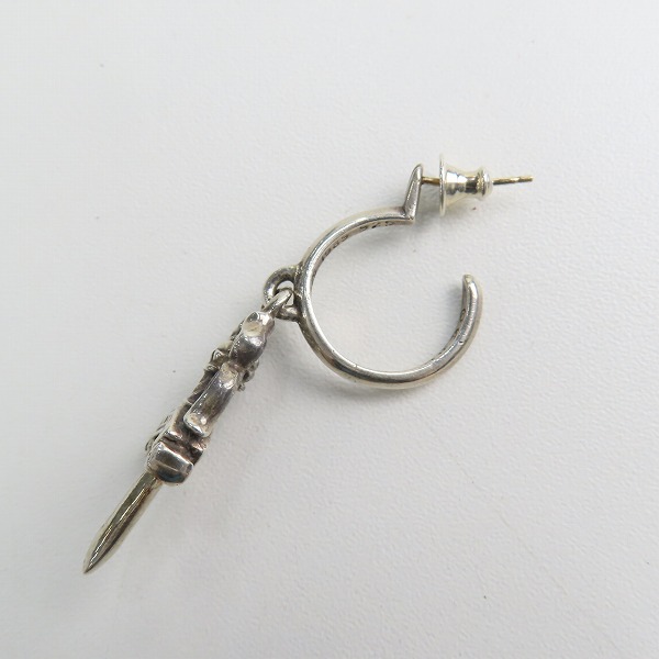 実際に弊社で買取させて頂いた(1)CHROME HEARTS/クロムハーツ ダガーフープ ピアス の画像 1枚目