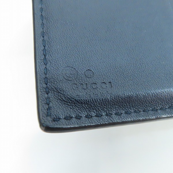 実際に弊社で買取させて頂いたGUCCI/グッチ グッチシマ レザー二つ折り財布 150413の画像 4枚目