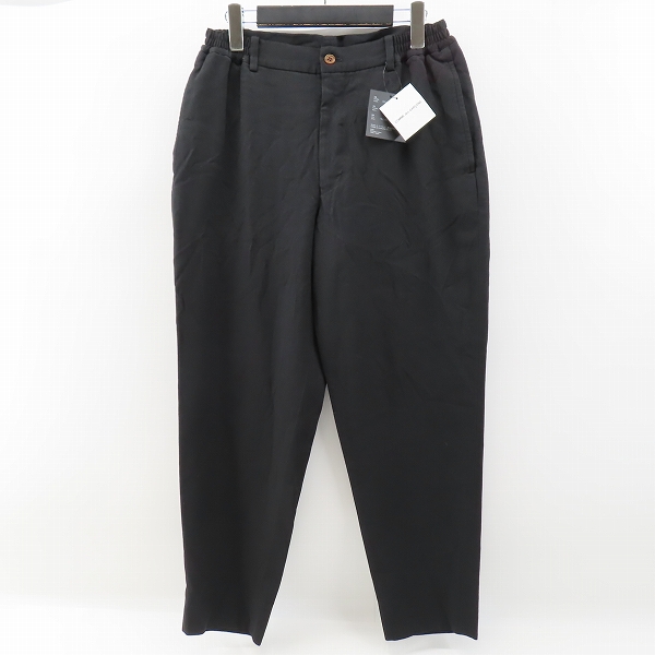 HOMME DEUX21AW ポリ縮純スラックスパンツ DH-P028 未使用】COMMEdesGARCONSHOMMEDEUX/コムデギャルソンオムドゥ 21AW