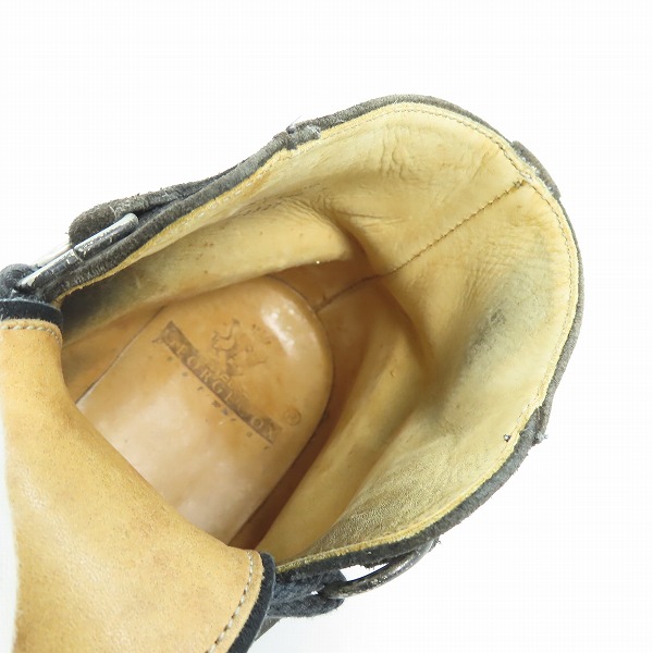実際に弊社で買取させて頂いた【ジャンク】GEORGE COX/ジョージコックス CHUKKA/チャッカ ブーツ 13327 ブラック/7 の画像 4枚目