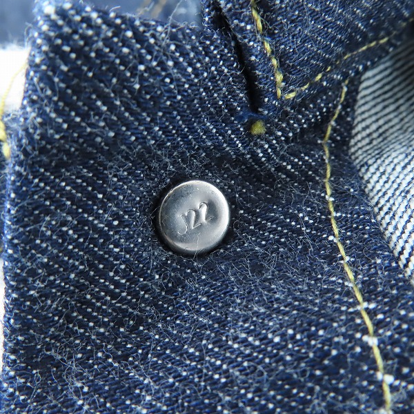 実際に弊社で買取させて頂いたLEVIS/リーバイス 506 1st ビッグE デニムジャケット J22刻印 71506-XX/38の画像 3枚目