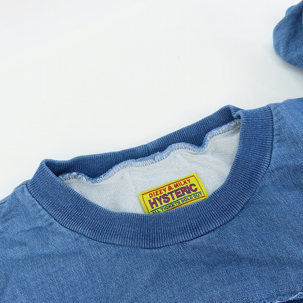 実際に弊社で買取させて頂いたHYSTERIC GLAMOUR/ヒステリックグラマー DIZZY＆MILKYプリント リメイクプルオーバーワンピース 01233AO06/FREEの画像 5枚目