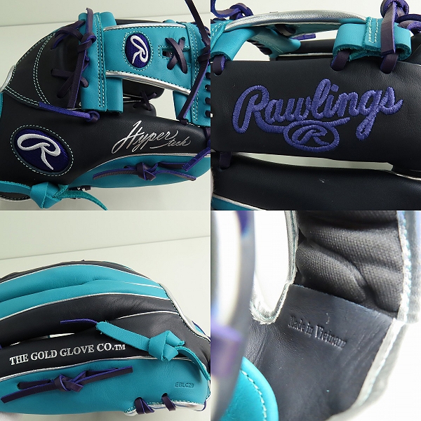 実際に弊社で買取させて頂いたRawlings/ローリングス HYPER TECH COLOR SYNC 軟式/内野手 グローブ GR4HTCN62の画像 6枚目