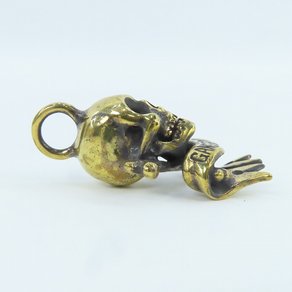 実際に弊社で買取させて頂いた(1)GANGSTERVILLE×Galcia/ギャングスタービル×ガルシア SKULL/スカル ブラス/真鍮 ペンダントトップの画像 4枚目