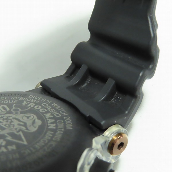 実際に弊社で買取させて頂いたG-SHOCK/Gショック FROGMAN 30th Anniversary/30周年記念 ヤドクガエル Bluetooth GWF-A1000APF-1AJRの画像 6枚目