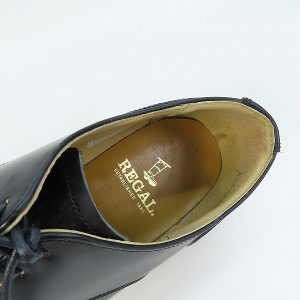 実際に弊社で買取させて頂いたREGAL/リーガル ストレートチップ ビジネスシューズ Y092 25.0ｂの画像 4枚目