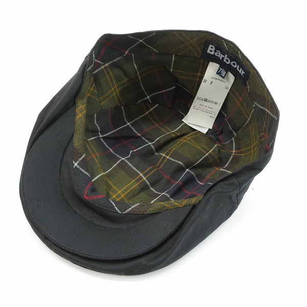実際に弊社で買取させて頂いたBarbour/バブアー ワックスハンチング帽子 232MHA0003 7-3/8の画像 4枚目