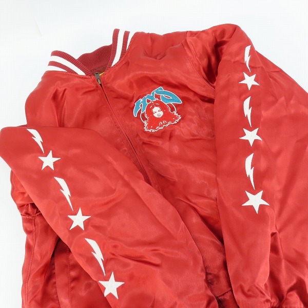 実際に弊社で買取させて頂いたHYSTERIC GLAMOUR/ヒステリックグラマー FUTURE DAYS刺繍 スカジャン 01241AB03/Mの画像 8枚目