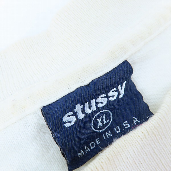 実際に弊社で買取させて頂いたSTUSSY/ステューシー 90s ヴィンテージ 紺タグ オールドステューシー 半袖シャツ XLの画像 2枚目