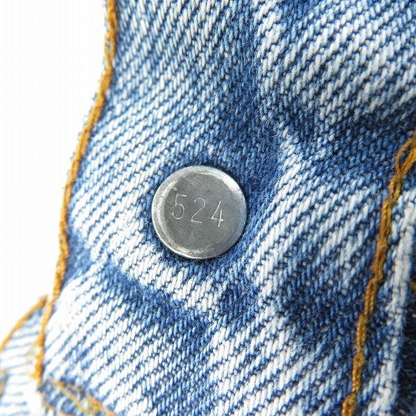 実際に弊社で買取させて頂いたLEVIS/リーバイス 85年製 501 ボタン裏刻印524 赤耳/スモールe ボタンフライ デニムパンツ/W30×L32の画像 4枚目