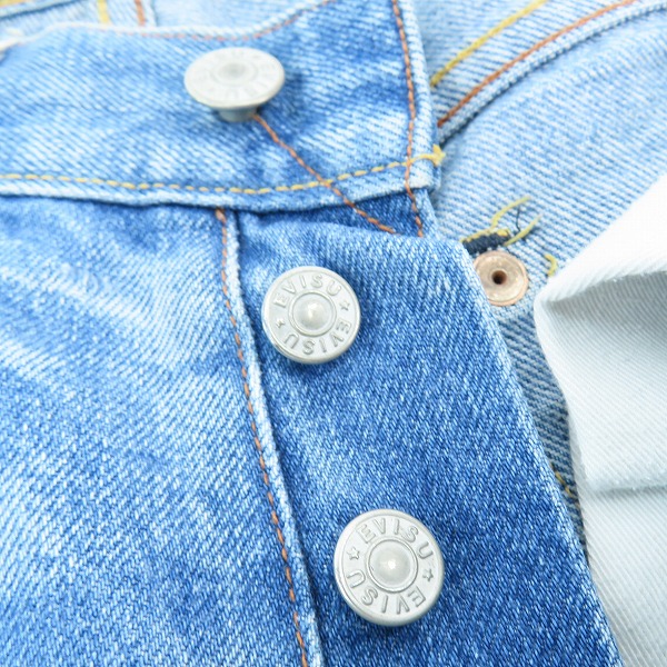 実際に弊社で買取させて頂いた【難あり】EVISU/エヴィス エビス カモメ プリント デニムパンツ 32×32の画像 7枚目